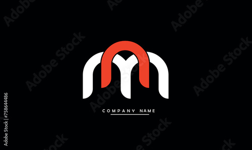 MN, NM, M, N Abstract Letters Logo Monogram