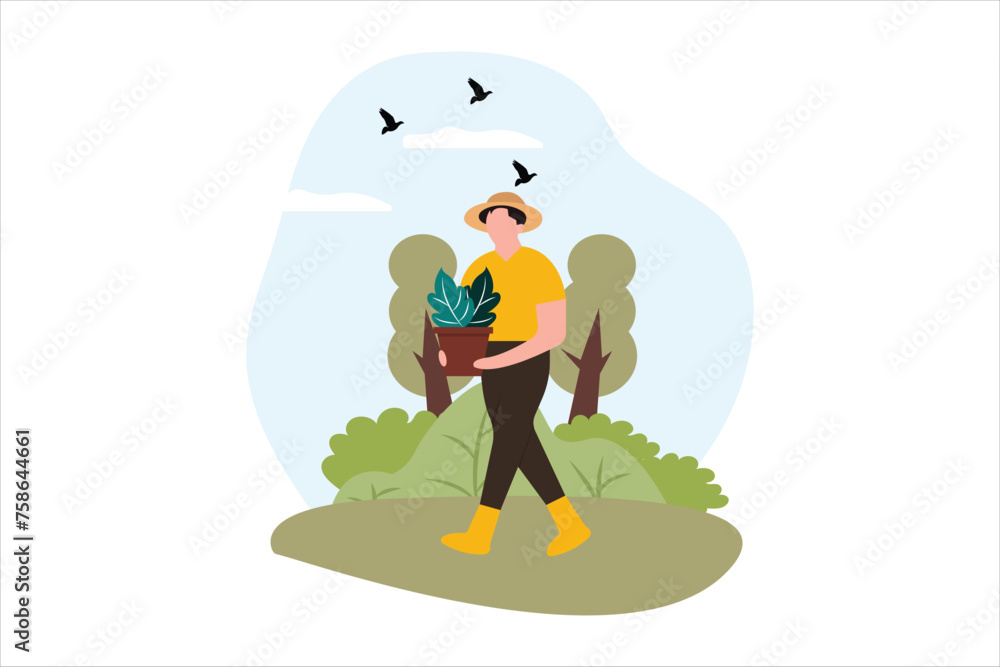 Weekend Activity Flat Illustration Design Weekend Activity Flat Illustration Design