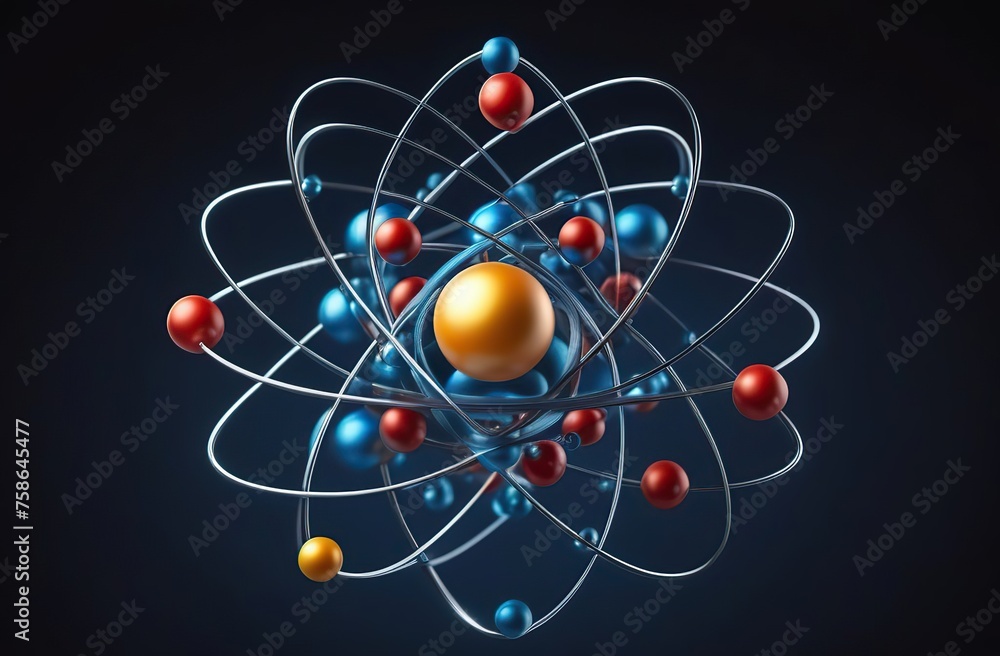 simple atomic concept neon background simple atomic concept neon background