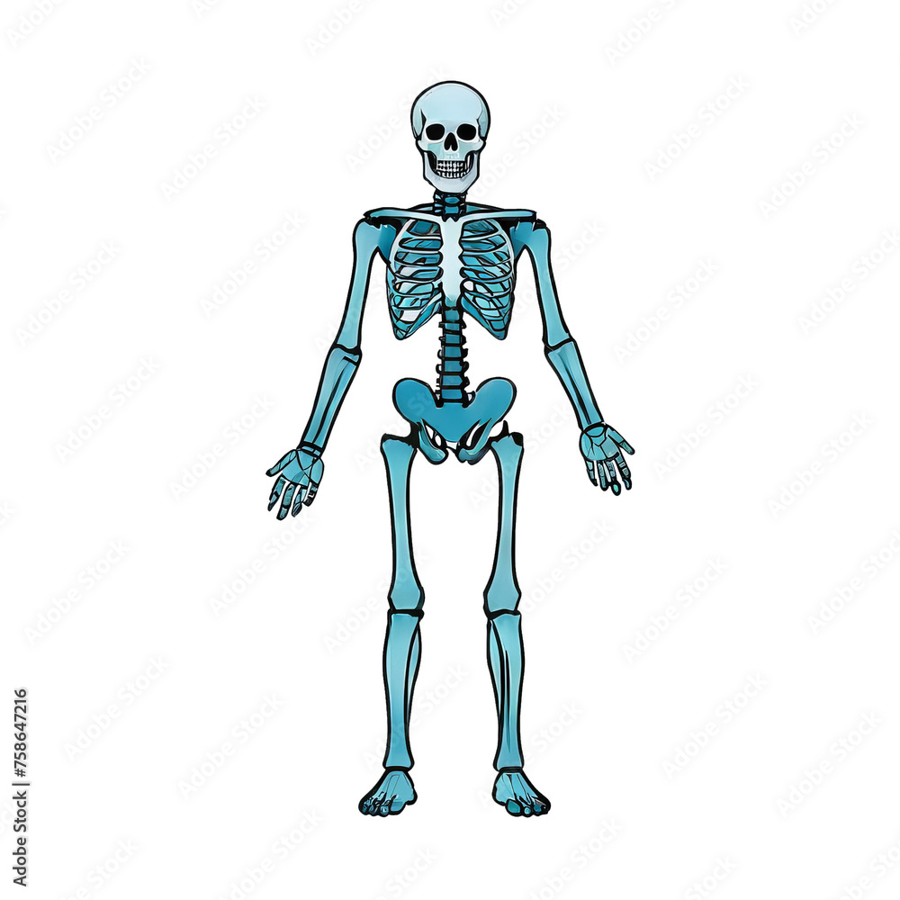 X Ray Hand Drawn Cartoon Style Illustration X Ray Hand Drawn Cartoon Style Illustration