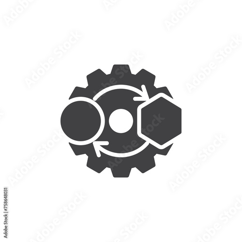 Adaptability and flexibility vector icon