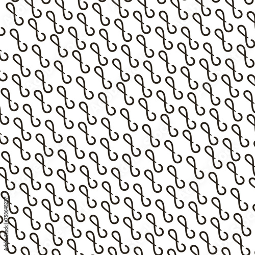 The unfinished figure of eight or infinity sign is repeated, forming a texture.