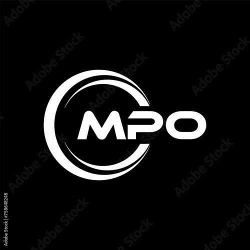 MPO Logo Design, Inspiration for a Unique Identity. Modern Elegance and Creative Design. Watermark Your Success with the Striking this Logo. photo