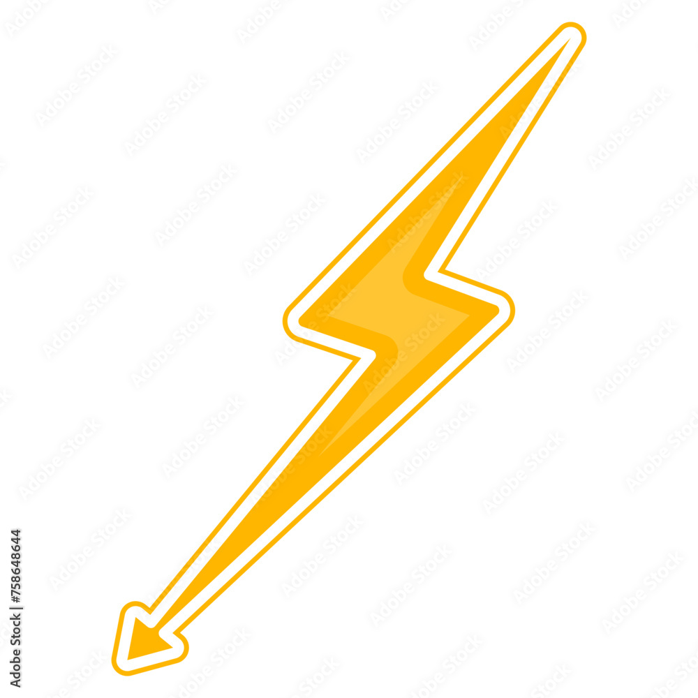 Thunderbolt Lightning Element Vector Thunderbolt Lightning Element Vector