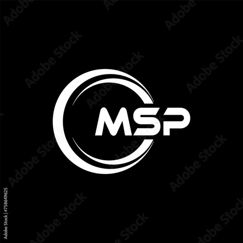 MSP Logo Design, Inspiration for a Unique Identity. Modern Elegance and Creative Design. Watermark Your Success with the Striking this Logo. photo