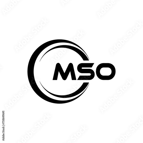 MSO Logo Design  Inspiration for a Unique Identity. Modern Elegance and Creative Design. Watermark Your Success with the Striking this Logo.