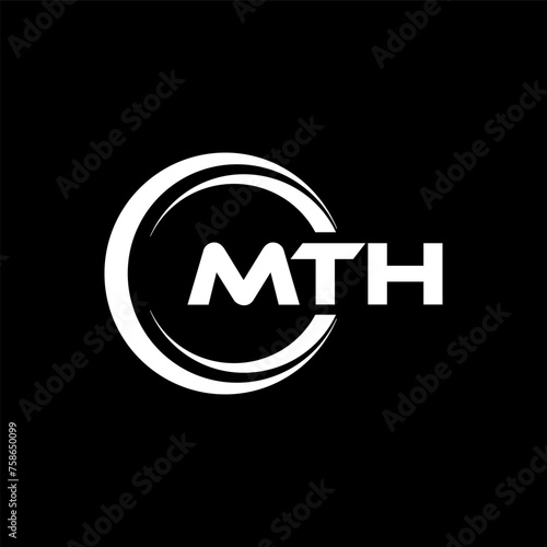 MTH Logo Design, Inspiration for a Unique Identity. Modern Elegance and Creative Design. Watermark Your Success with the Striking this Logo.