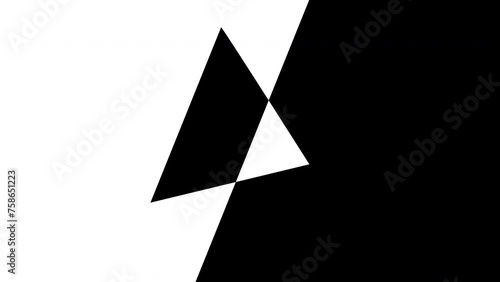 geometric transition mask, triangle and rectangle animation