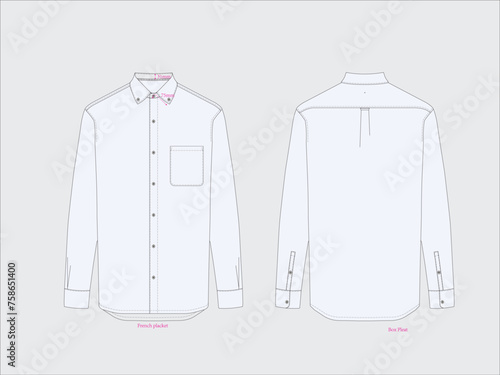 button down shirt illustration