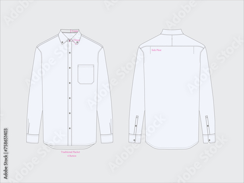 button down shirt illustration