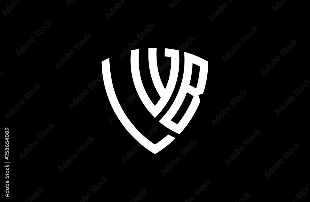 LWB creative letter shield logo design vector icon illustration LWB creative letter shield logo design vector icon illustration