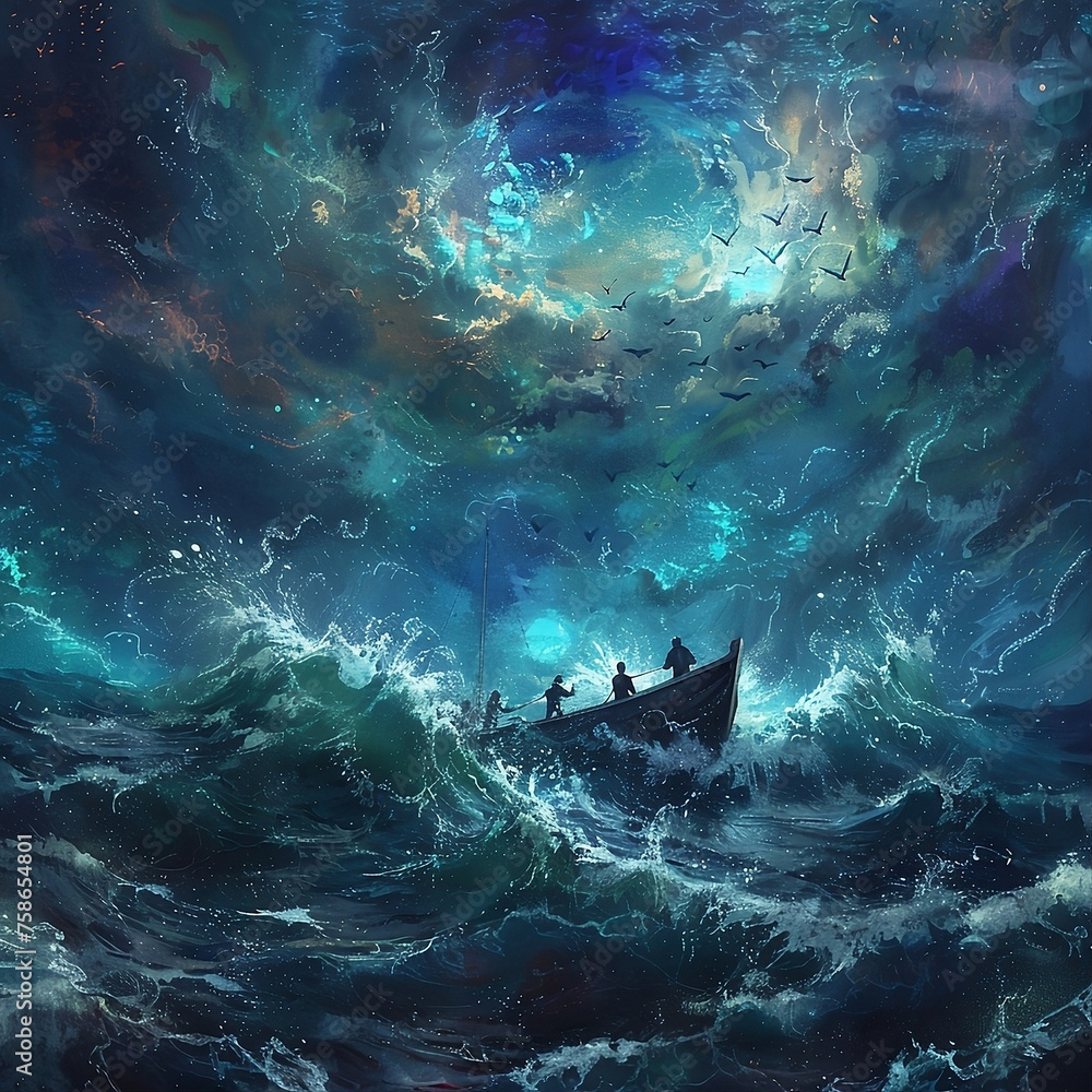 Gemälde, Malerei, Kunst, kleines Boot, wasser, meer, ozean, Wellen, himmel, natur, Sturm, Blautöne, abbildung, design, painting, painting, art, small boat, water, sea, ocean, waves, sky, nature, storm Gemälde, Malerei, Kunst, kleines Boot, wasser, meer, ozean, Wellen, himmel, natur, Sturm, Blautöne, abbildung, design, painting, painting, art, small boat, water, sea, ocean, waves, sky, nature, storm