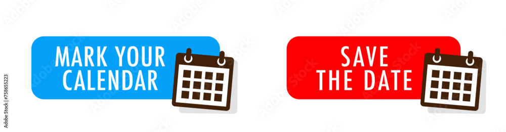 Mark you calendar / Save the date Mark you calendar / Save the date