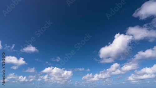 Time-lapse with clouds in the sky photo
