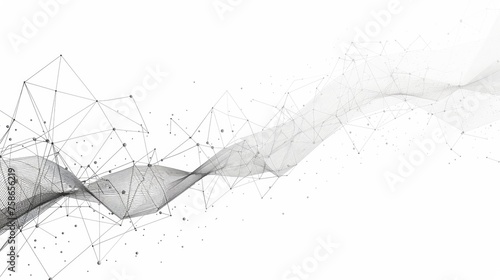Animated Black and White Lines Forming Geometric Shapes on White Background