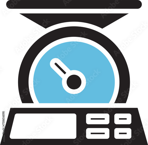 Electric Weight Scale Icon 