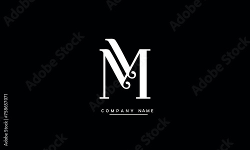 MM, MM Abstract Letters Logo Monogram