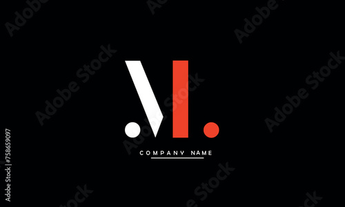 ML, LM, M, L Abstract Letters Logo Monogram