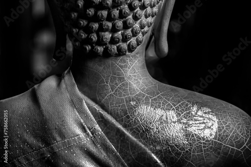 Photography old Buddha in Bangkok