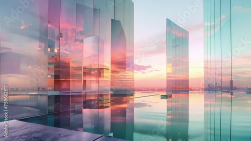 The reflections create an almost dreamlike quality merging the inside and outside worlds and inviting viewers to imagine themselves as part of the citys dynamic culture. photo