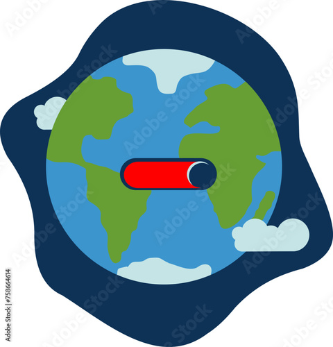 Earth Hour Illustration