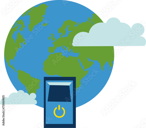 Earth Hour Illustration