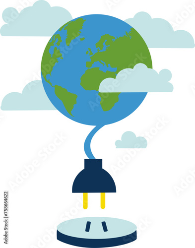 Earth Hour Illustration