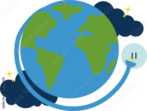 Earth Hour Illustration