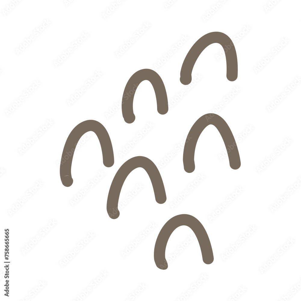 Hand drawn organic shapes Hand drawn organic shapes