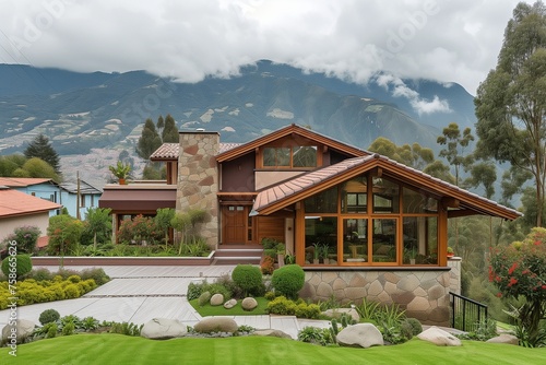 Ecuadorian natural beauty with the timeless appeal of suburban design.