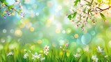 Realistic spring background
