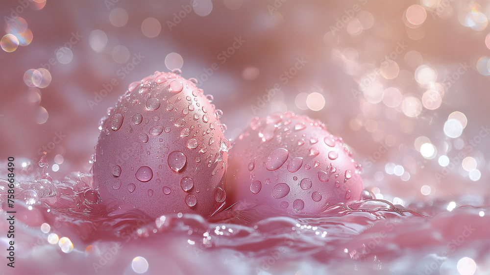 Holiday Easter eggs background , celebration backdrop and colorful easter eggs in beautiful nature landscape Holiday Easter eggs background , celebration backdrop and colorful easter eggs in beautiful nature landscape