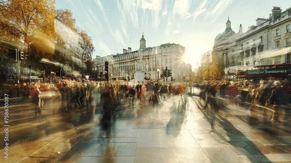 Fototapeta premium Movement in London.
