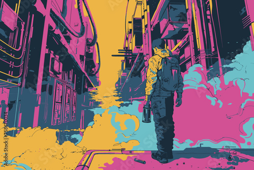Illustration Man Want To Do A Graffiti 