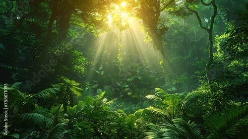 Deep tropical forests of Southeast Asia photo