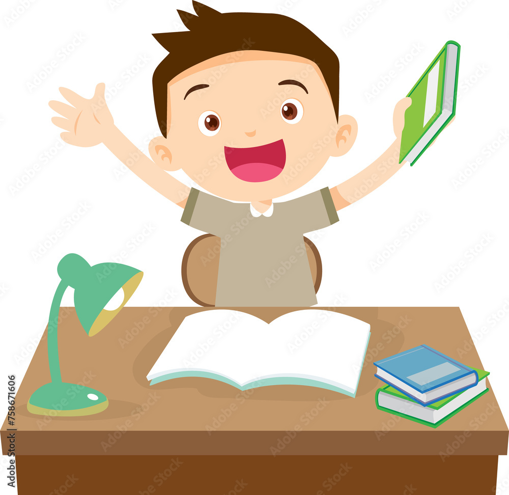 kid learning doing homework read and writing on desk kid learning doing homework read and writing on desk
