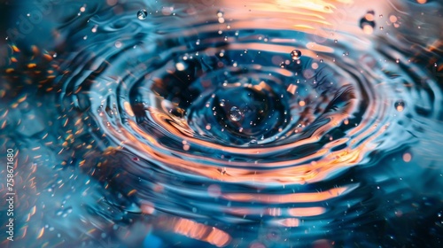 Vivid Water Swirl