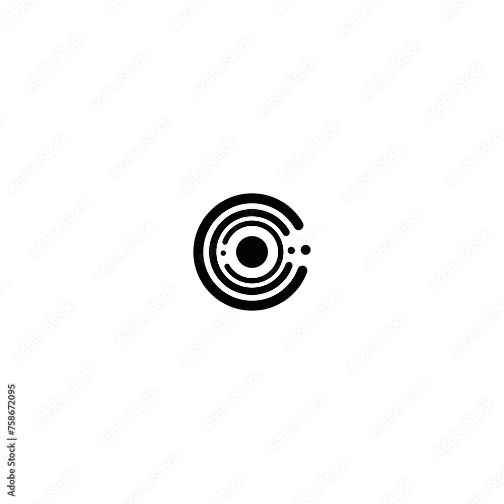 C Vector logo Simple letter template C Vector logo Simple letter template