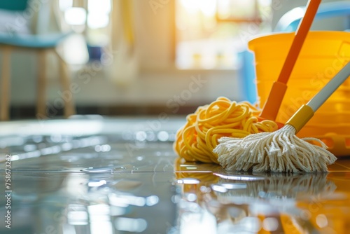 cleaning the house concept, cleaning company