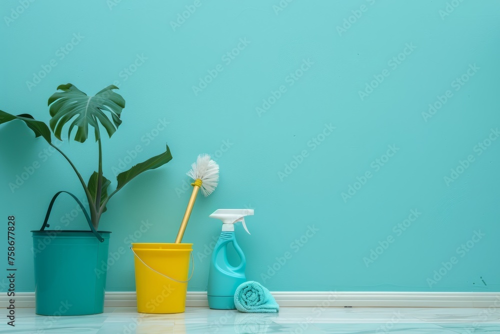 cleaning the house concept, cleaning company - obrazy, fototapety, plakaty 