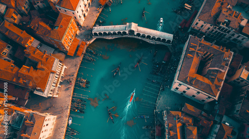 Wonders of Venice on a colorful day.