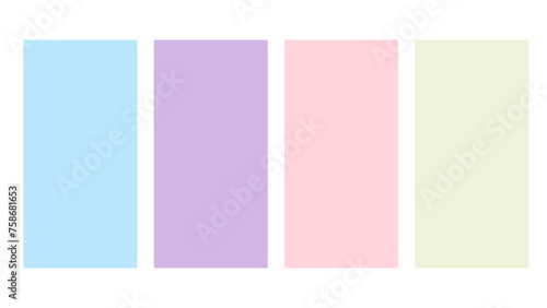 Blue, purple, pink, and white color palette. Set of bright color palette combination in rgb hex. Color palette for ui ux design. Abstract vector illustration for your graphic design, banner, poster