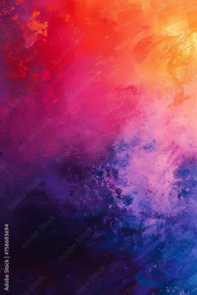 Fototapeta premium Abstract vibrant pastel pink peach fuzz and very peri pantone purple gradient background. Texture flowing from pastel pink to purple, evoking a sense of calmness and serenity in the viewer's mind