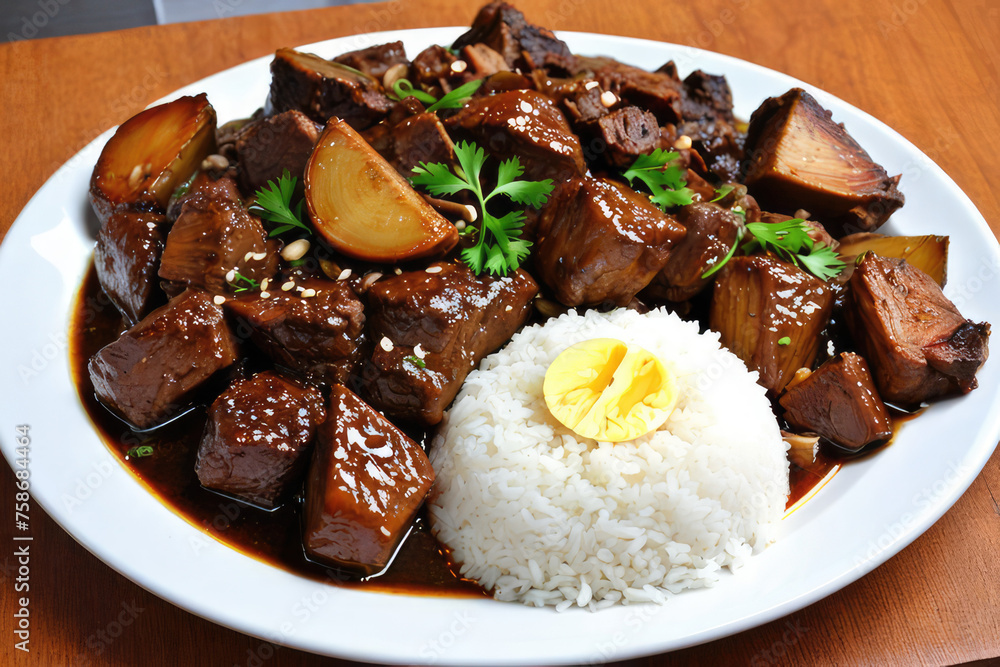 The most common and famous dish in the Philippines is Adobo
The most common and famous dish in the Philippines is Adobo