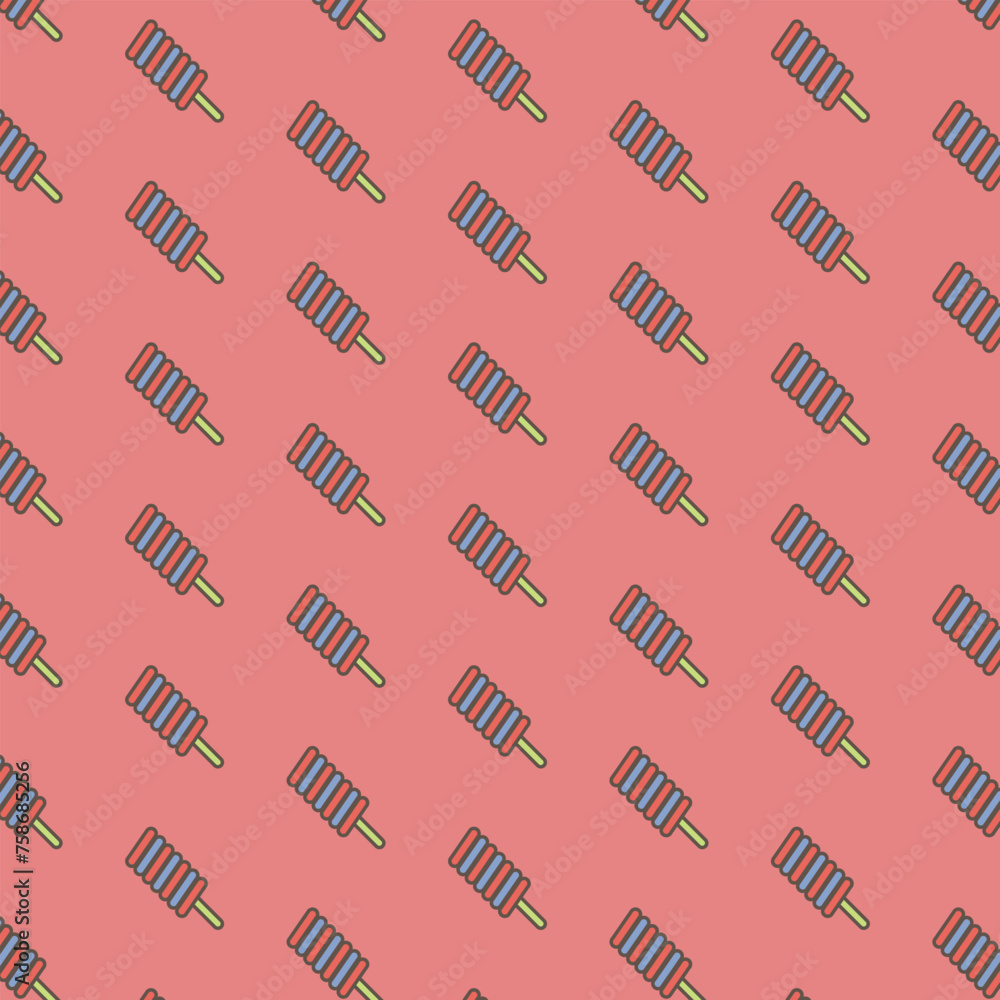ice cream seamless pattern on red background ice cream seamless pattern on red background