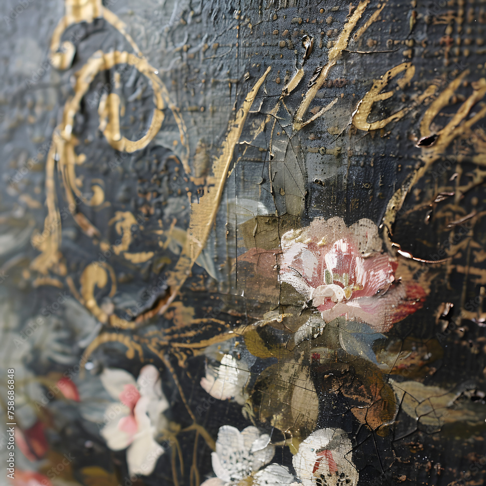Fototapeta premium Artistic Elaborate Floral Pattern Design generative ai