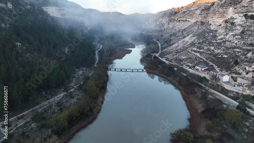 Cañon del Rio Jucar en su paso por Tolosa en Albacete photo