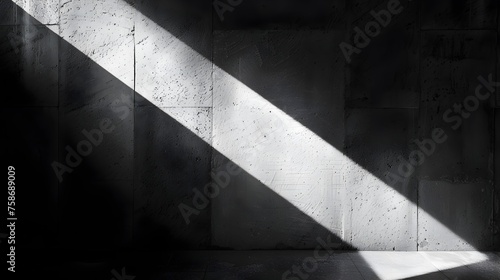 Sunlight Streaming through Concrete  Perfect for Architectural Photography