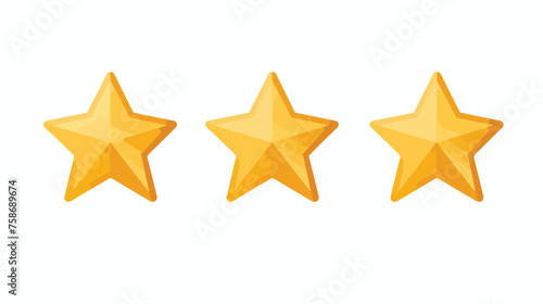 Customer review icon. Quality rating feedback. Five