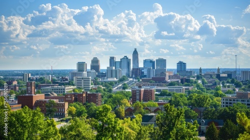 Sky-high views: Birmingham, Alabama captures the essence of downtown city landscape and its breathtaking skyline